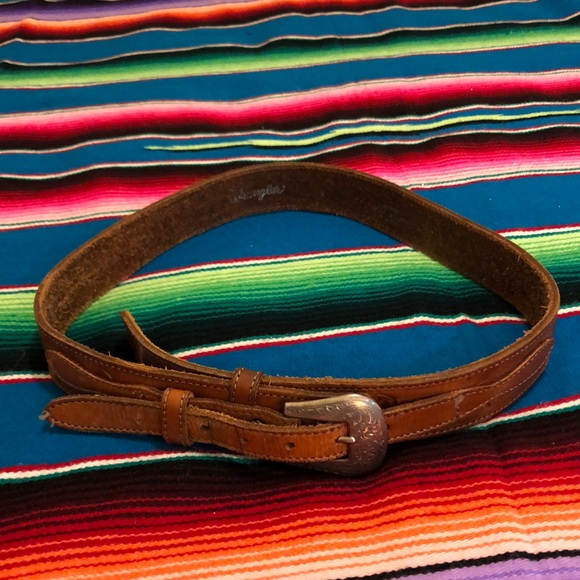 Wrangler Accessories - Vintage Wrangler Leather Belt